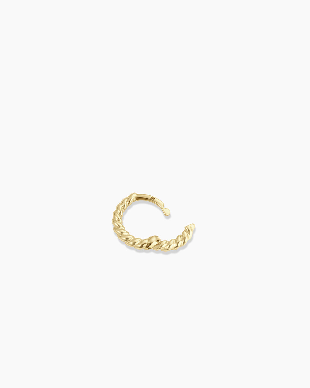 14k Gold Crew Single Huggie 8mm