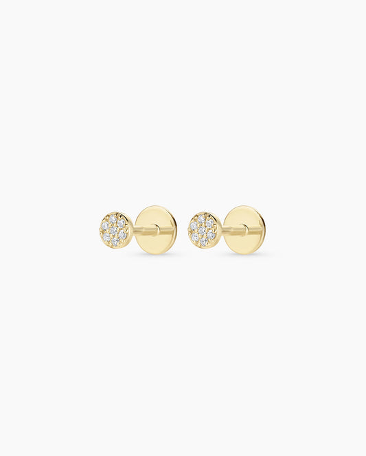 Diamond Pavé Flat Back Studs
