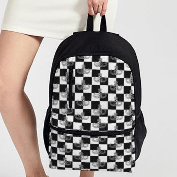 Print On Demand - Duo-Zip Backpack - "EOD Checkered Flag"