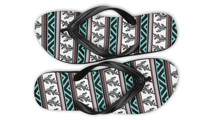 Print On Demand - Flip Flops - "Aztec Prickly Pear"