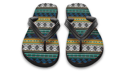 Print On Demand - Flip Flops - "Aztec Verde"