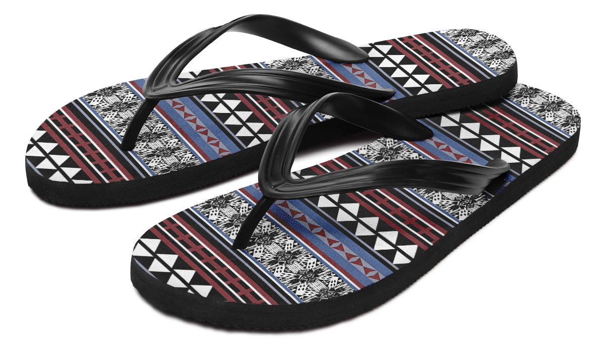 Print On Demand - Flip Flops - "Aztec Maroon"