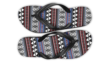 Print On Demand - Flip Flops - "Aztec Maroon"