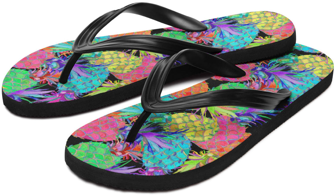 Print On Demand - Flip Flops - "How About Them Pineapples?"