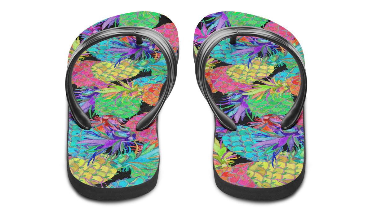 Print On Demand - Flip Flops - "How About Them Pineapples?"