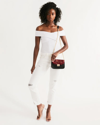 Print On Demand  - Petite Shoulder Bag - "It's 5 o'clock Somewhere" (Yellow/Orange/Purple)