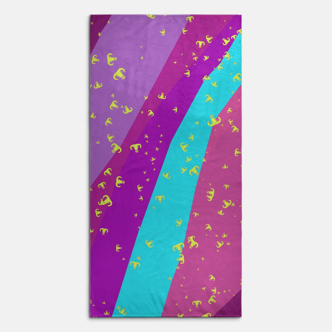 Print On Demand  - Beach Towel - "EOD Confetti & Stripes"