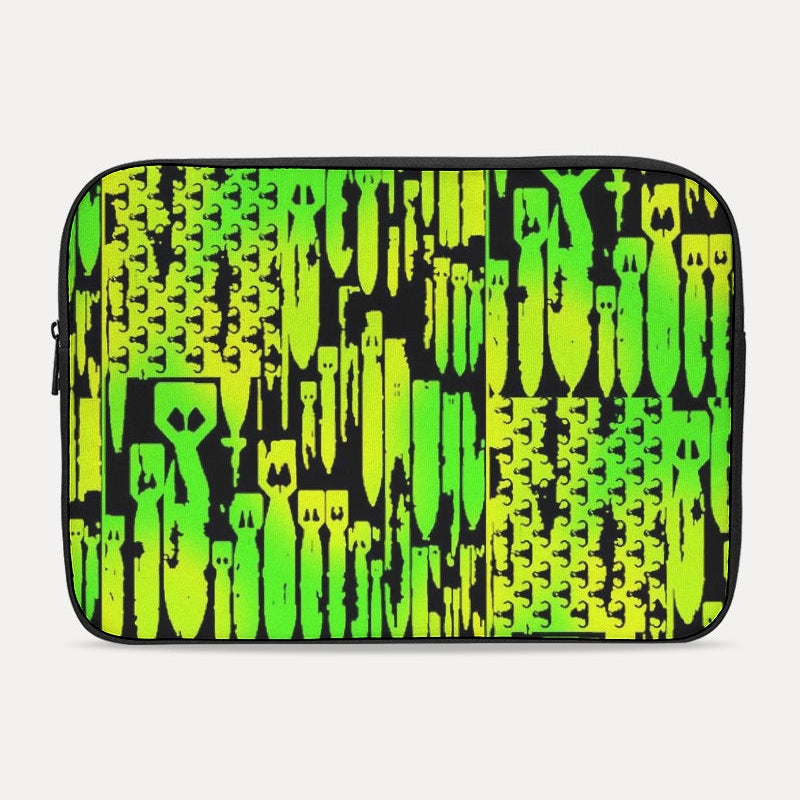 Print On Demand - Laptop Sleeve - "EOD Bomb Flag" (Lemon Lime)