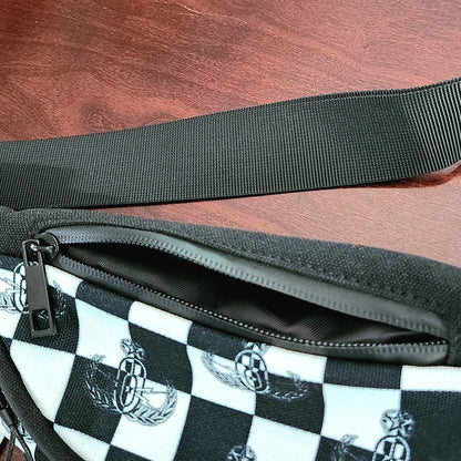 Print On Demand - Crossbody Sling Bag - "EOD Checkered Flag"