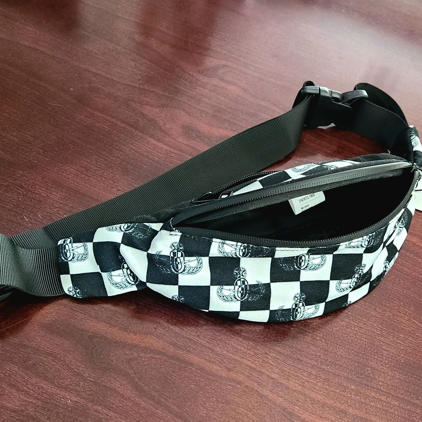 Print On Demand - Crossbody Sling Bag - "EOD Checkered Flag"