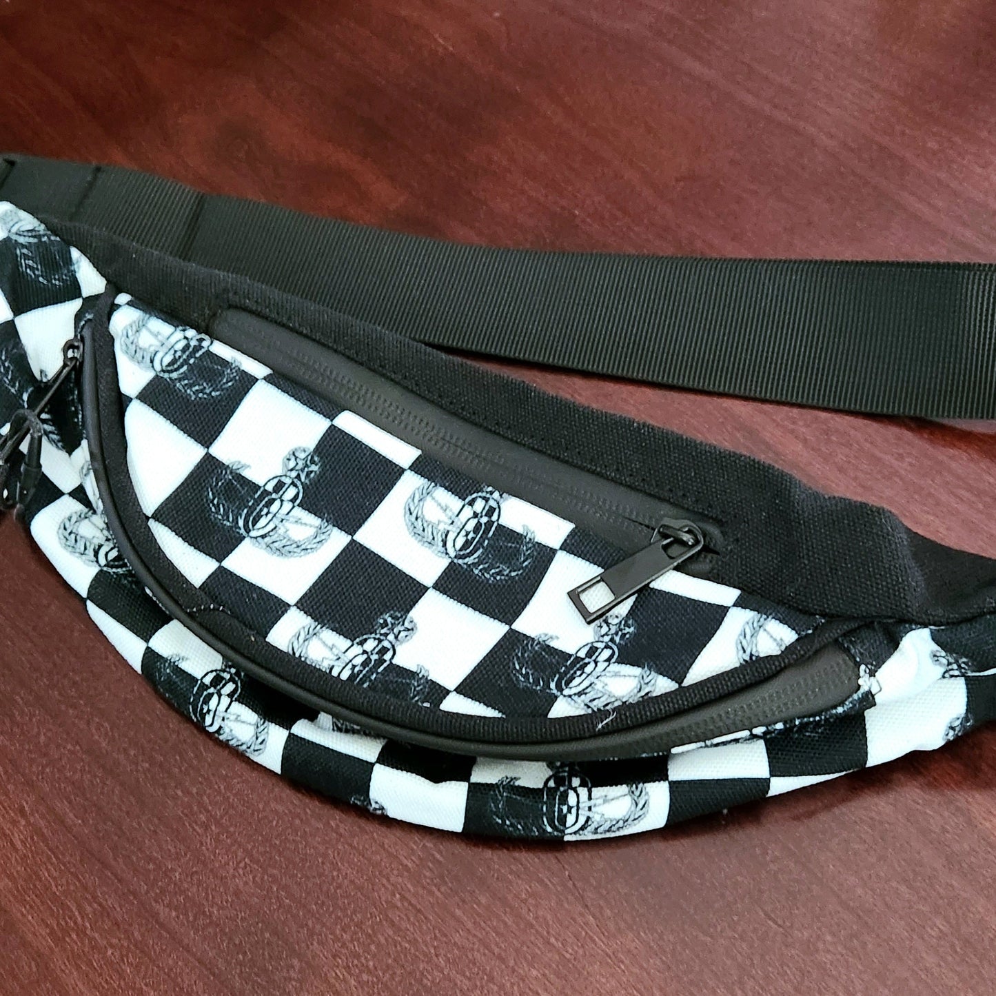 Print On Demand - Crossbody Sling Bag - "EOD Checkered Flag"