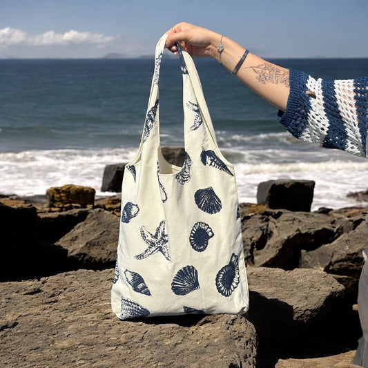 Seas The Day Canvas Tote Bag